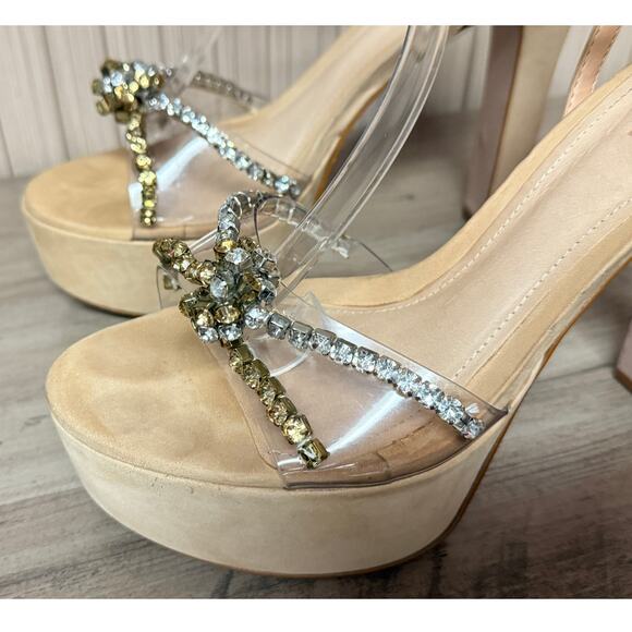 SCHUTZ Women's Jayda Ankle Strap Platform Heels Size 9.5B - Picture 6 of 16